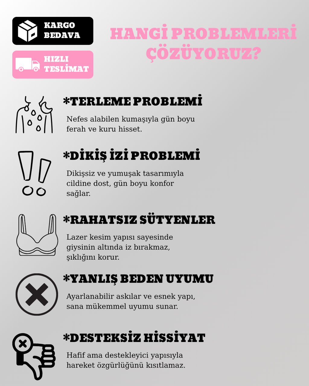 Velmessa™ Düğmeli Rahat ve Destekleyici Dantel Sütyen