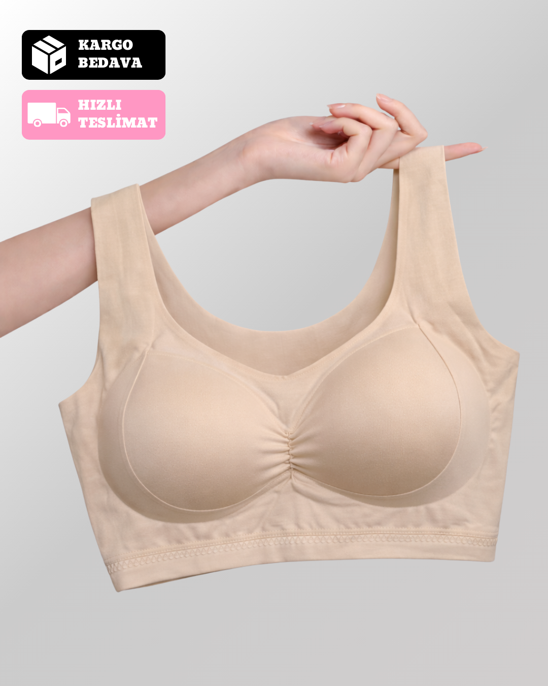 Velmessa™ Soft Push-Up Rahat Destekleyici Form Sütyen